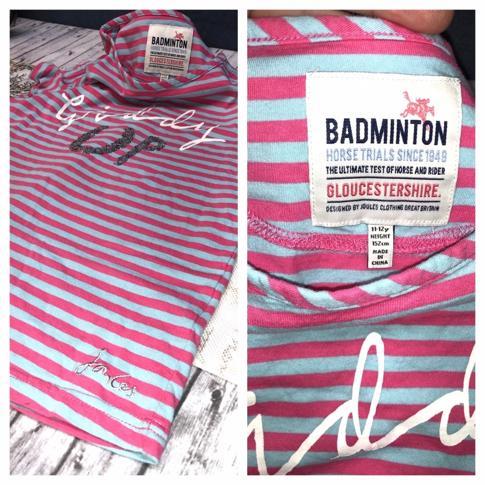 5/$25 Y11-12 Badminton Horseback Riding Teeshirt - Picture 4 of 6